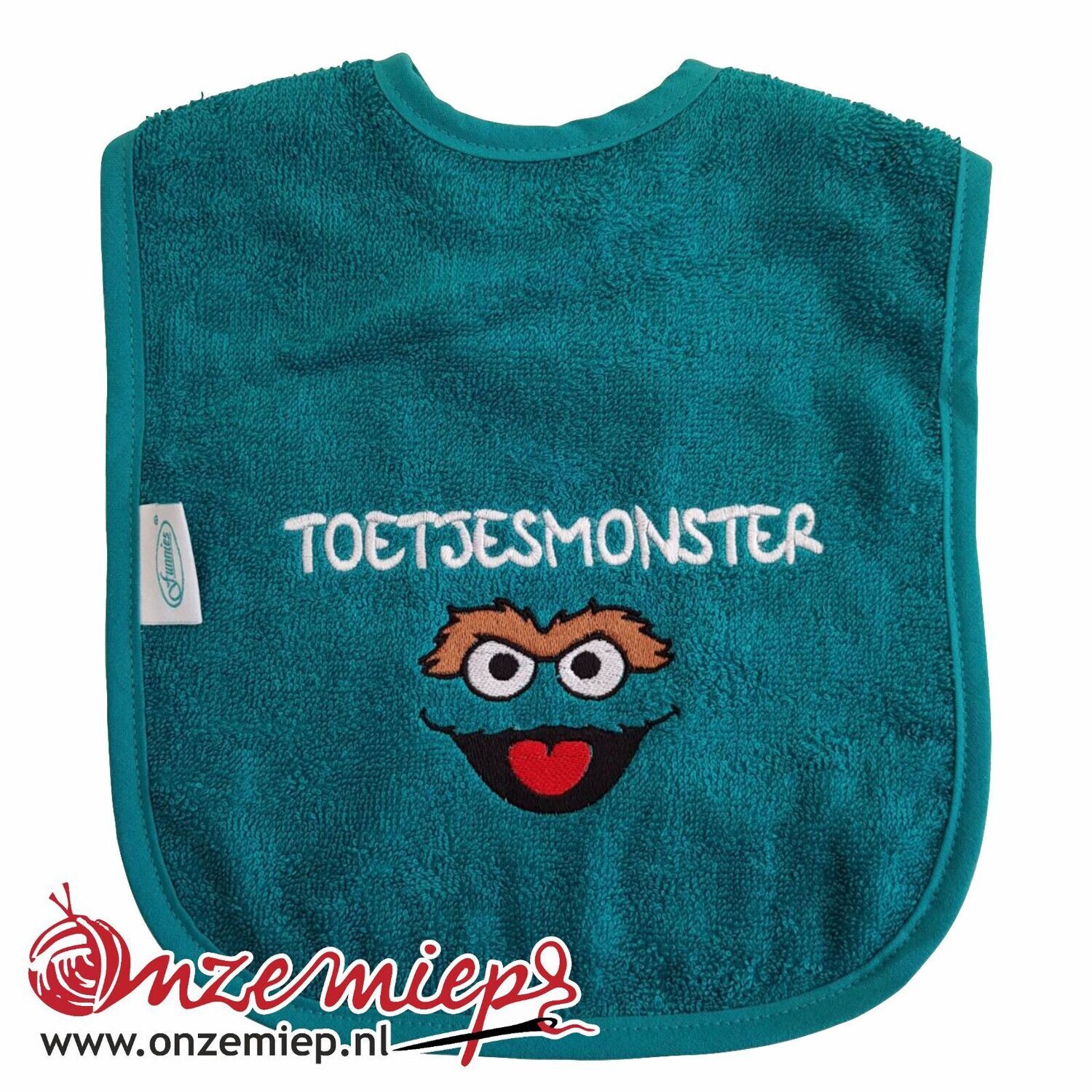Lake green slab met "Toetjesmonster"