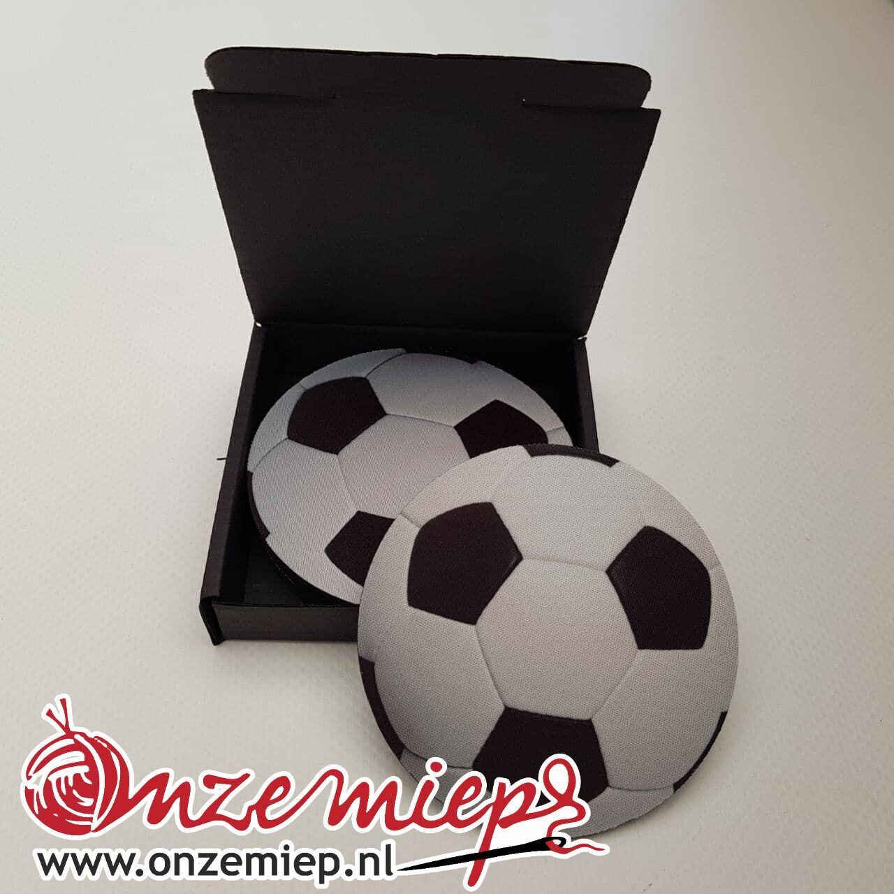 6 voetbal onderzetters