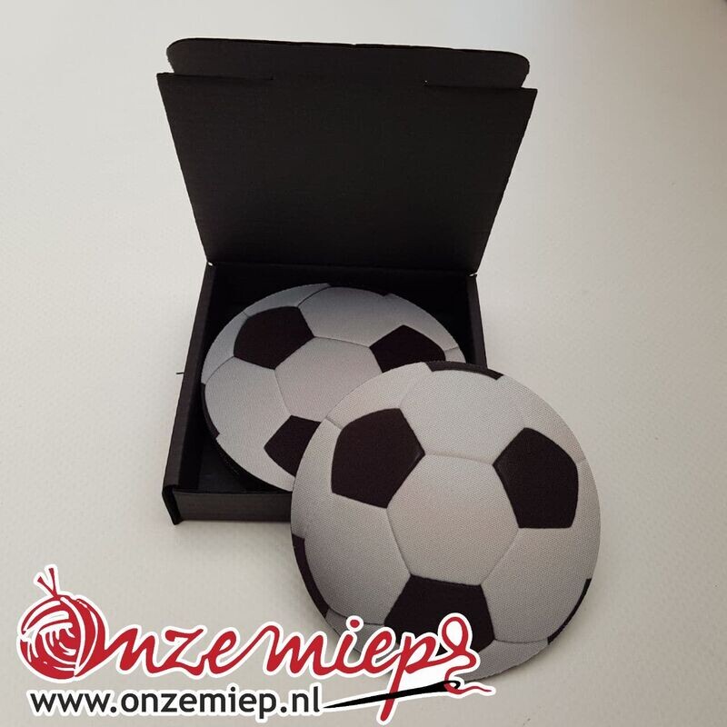6 voetbal onderzetters