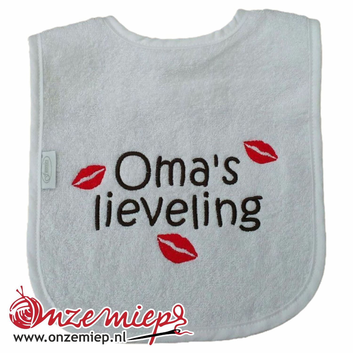 Witte slab met "Oma's lieveling"