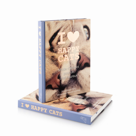 book &#39;I love happy cats&#39; - Anneleen Bru (FR)