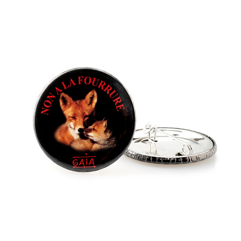 pin &#39;Non à la fourrure&#39;