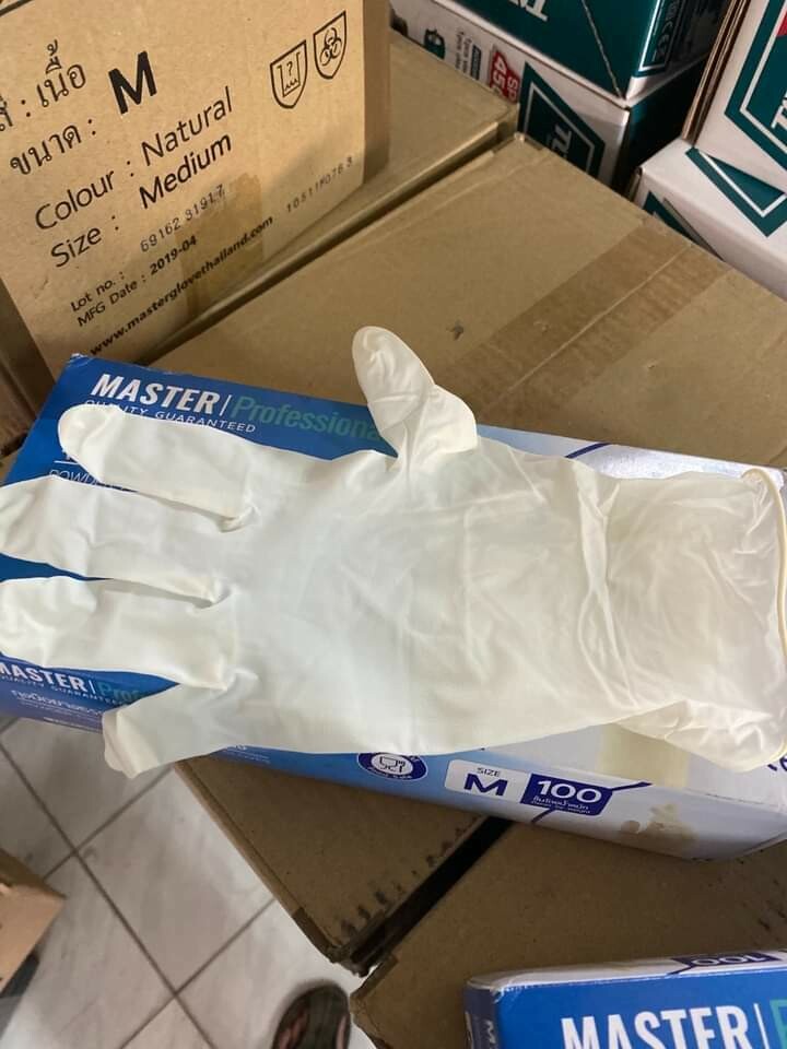 Latex Powder Free Non-Sterile Hand Protection Gloves: 100 pieces in a box