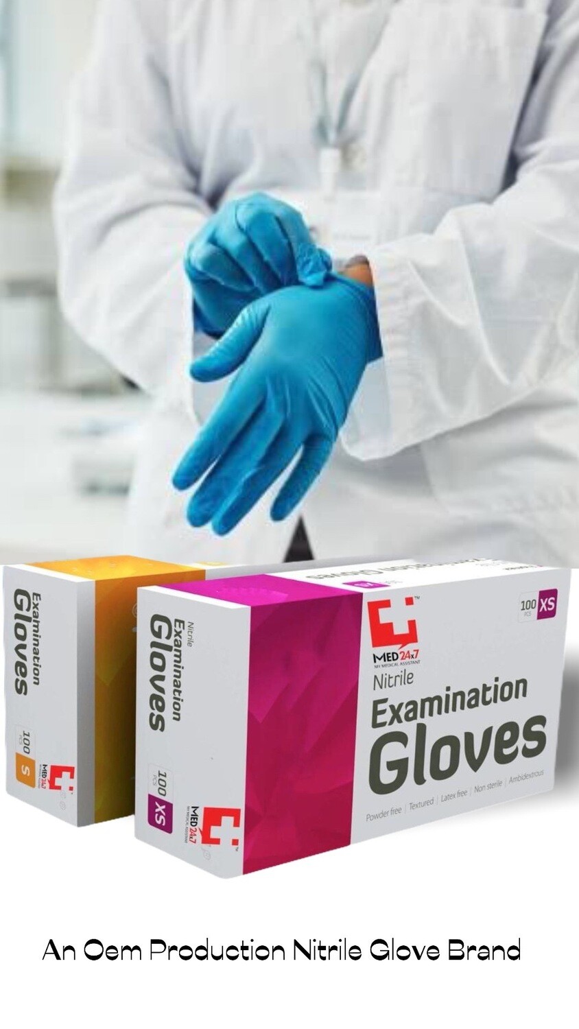 Hand Protection Powder Free Nitrile Gloves