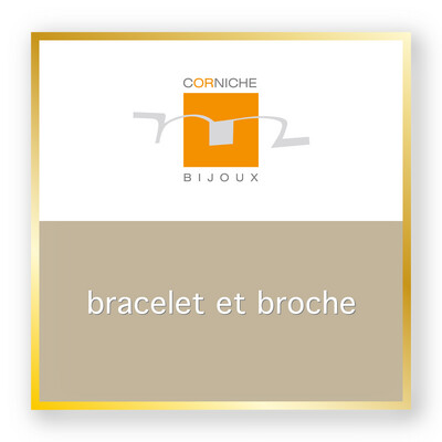 Bracelet, broche et boutons de manchette