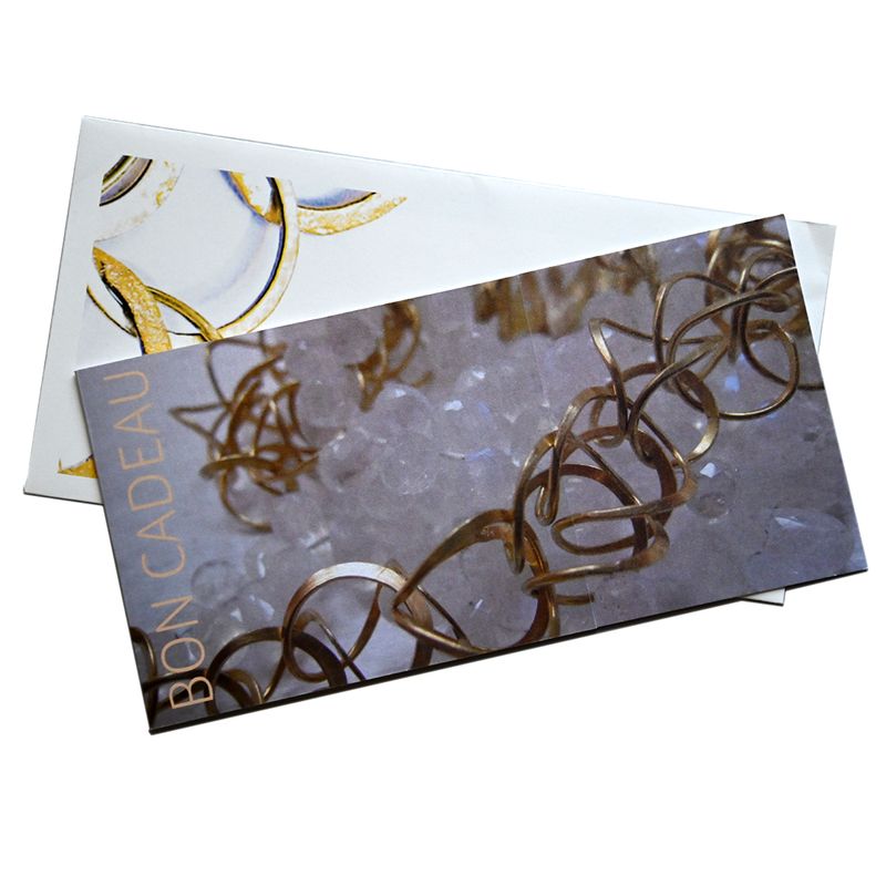 La carte cadeau imprimée