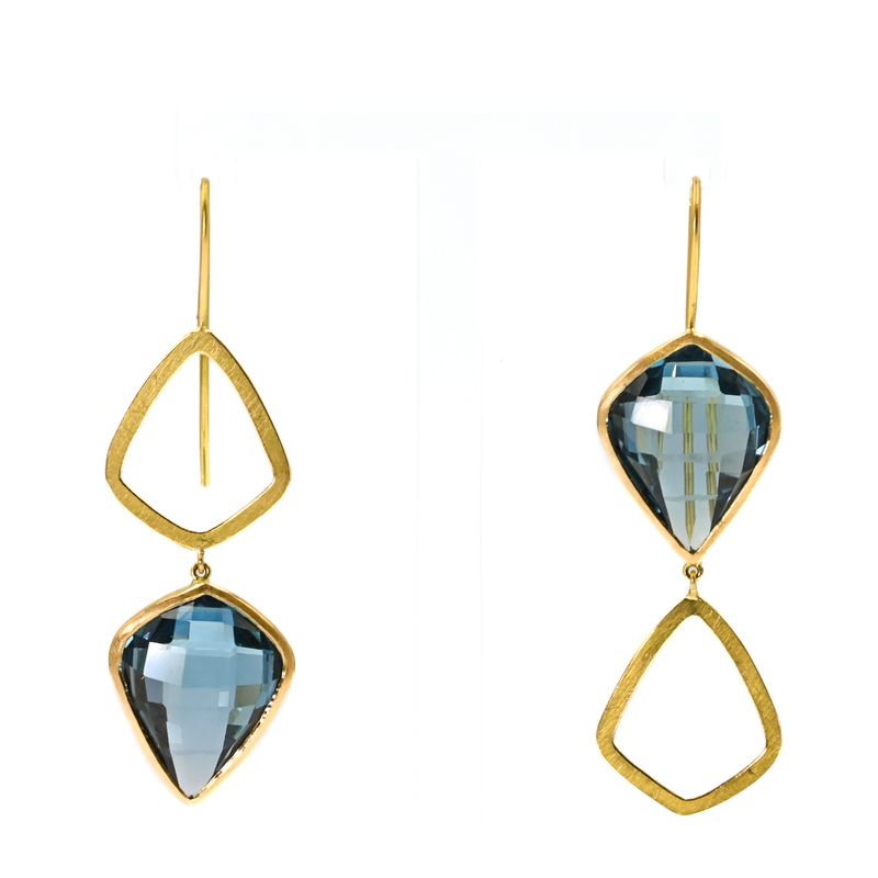 Boucles d’oreilles topaze “Same same but different”