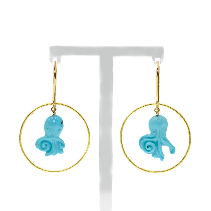 Boucles d&#39;oreilles pieuvre