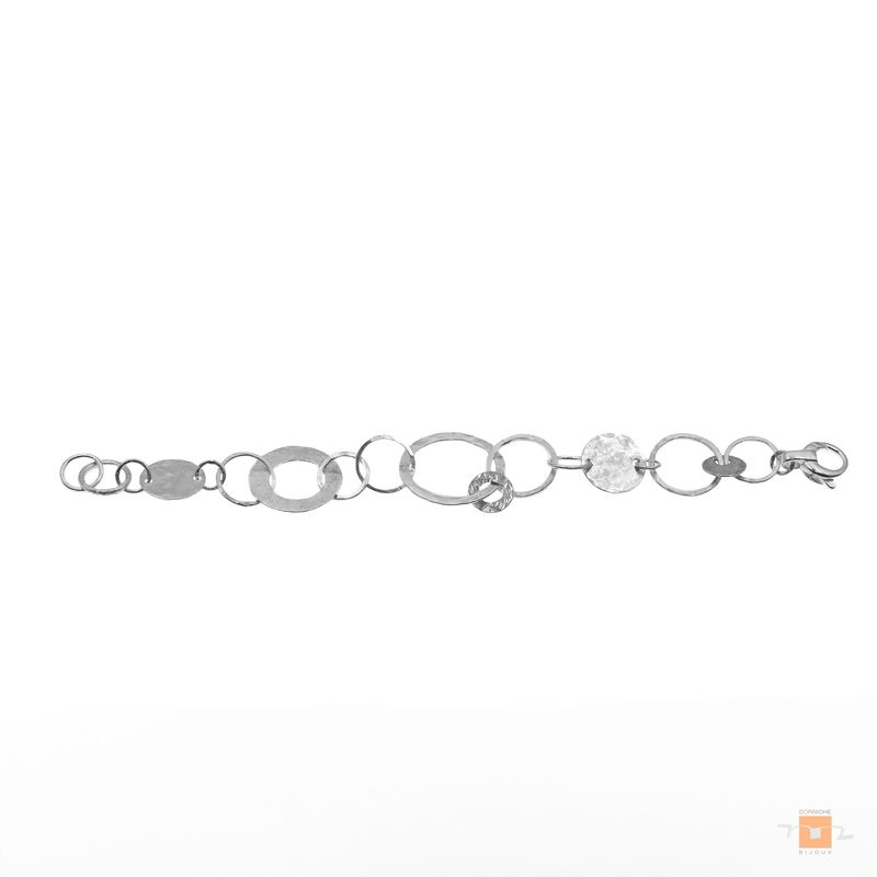 Bracelet anneaux d’argent