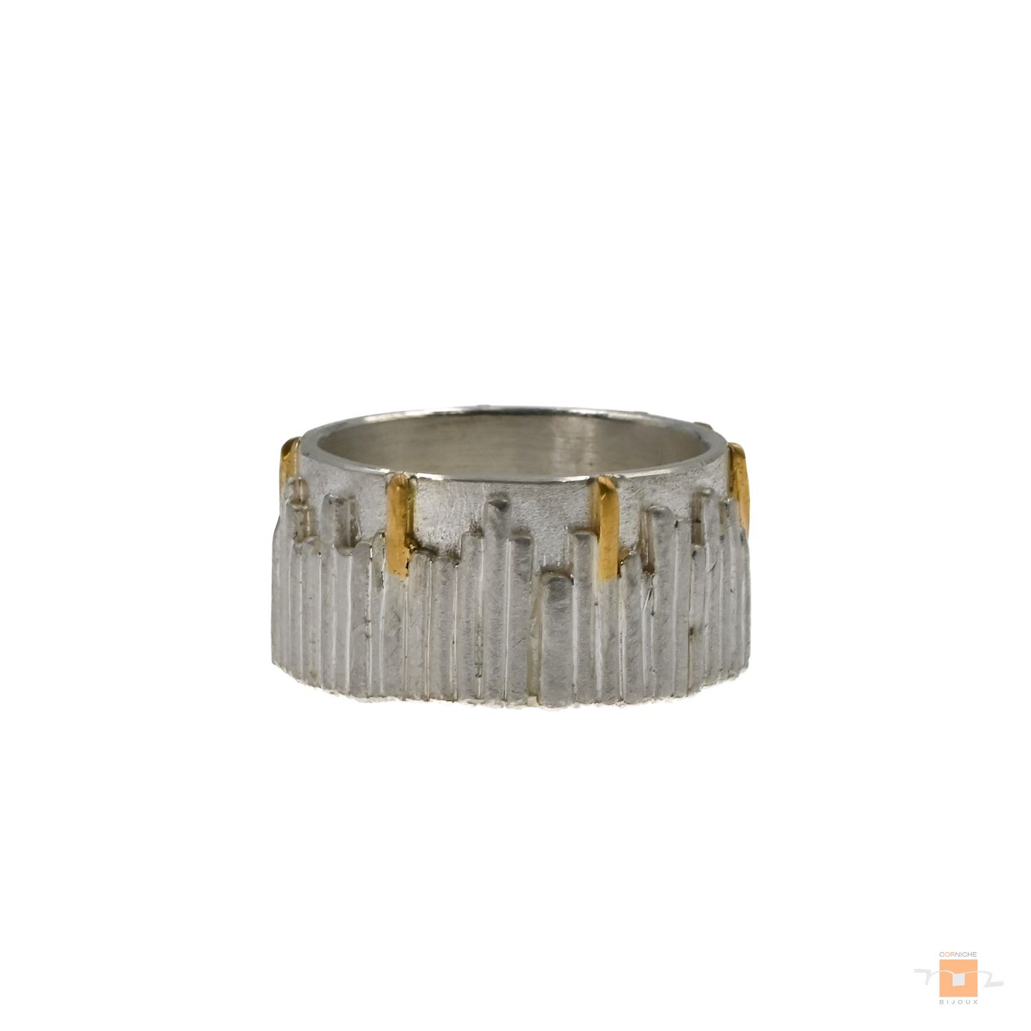 Anneau argent et or