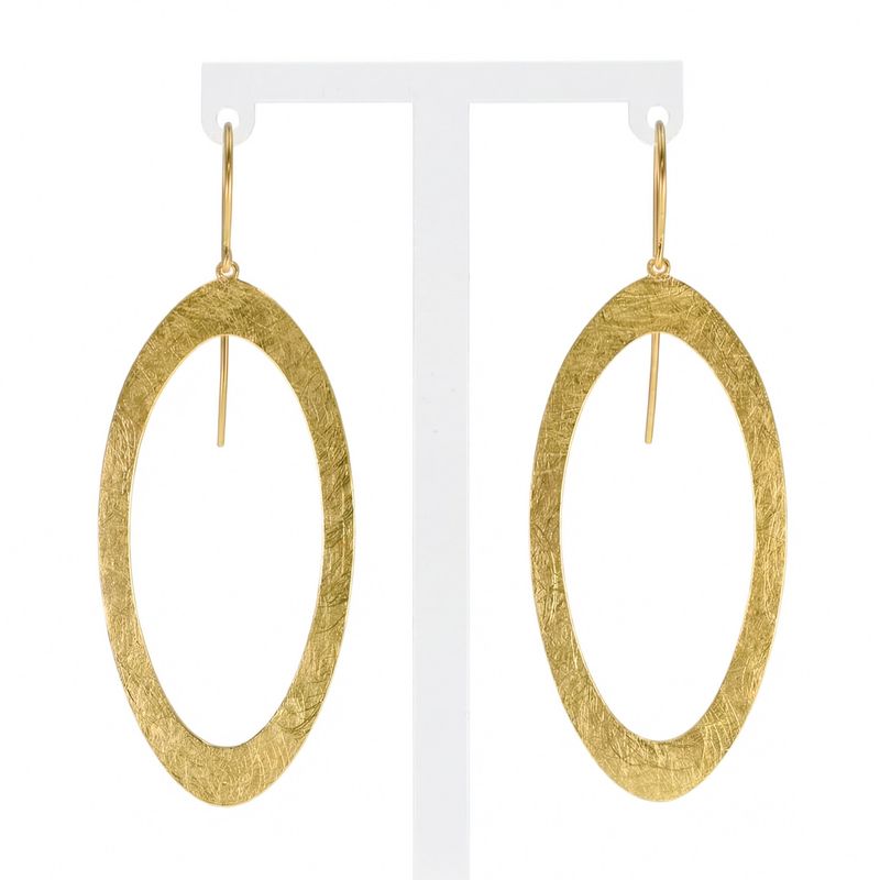 Boucles en ovale d’or Boucles en ovale d’or