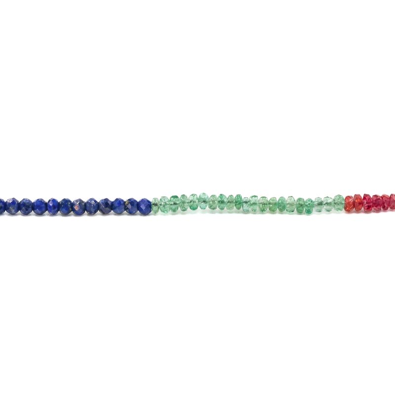 Collier multicolore de pierres semi-précieuses Collier multicolore de pierres semi-précieuses