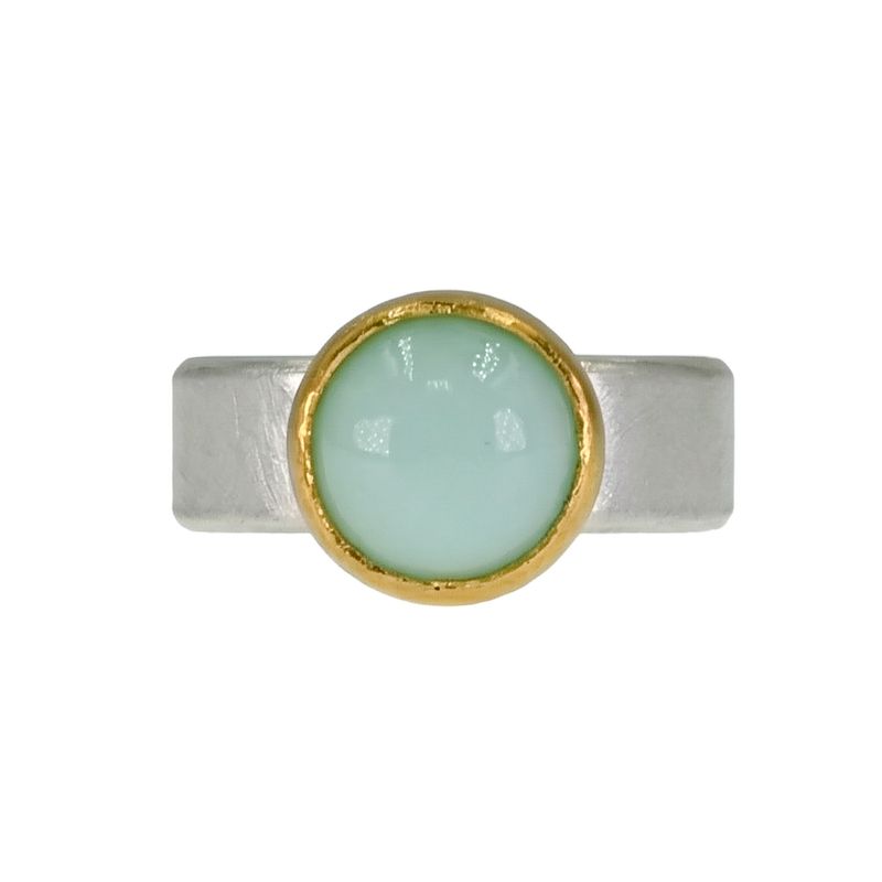 Bague argent et chrysoprase Bague argent et chrysoprase