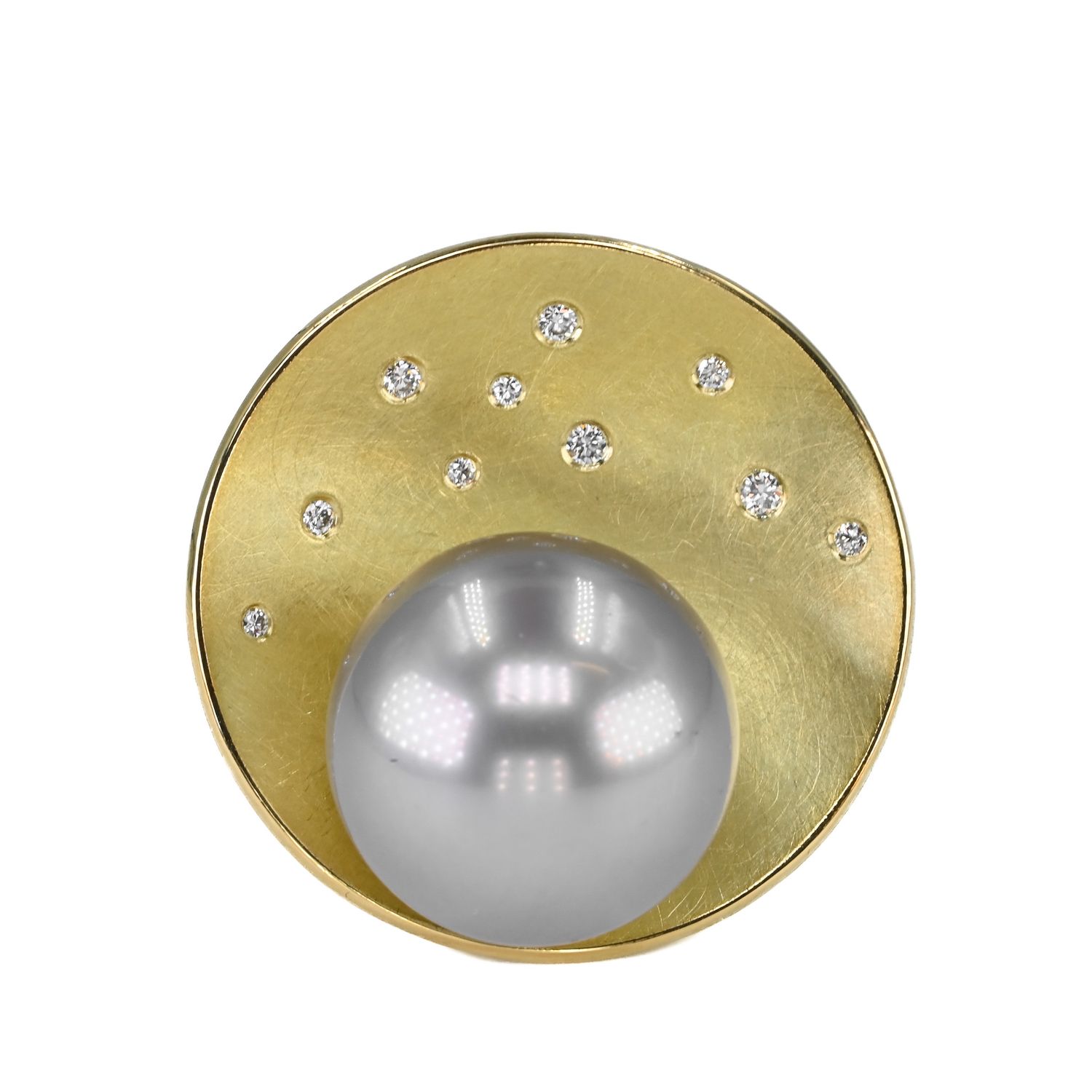 Bague satellite et perle Bague satellite et perle