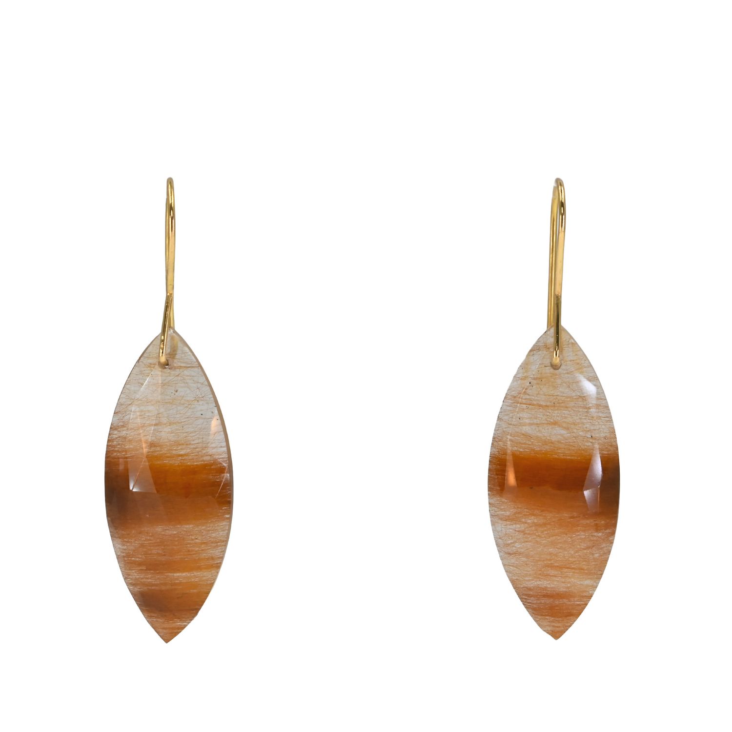 Boucles en quartz rutile Boucles en quartz rutile