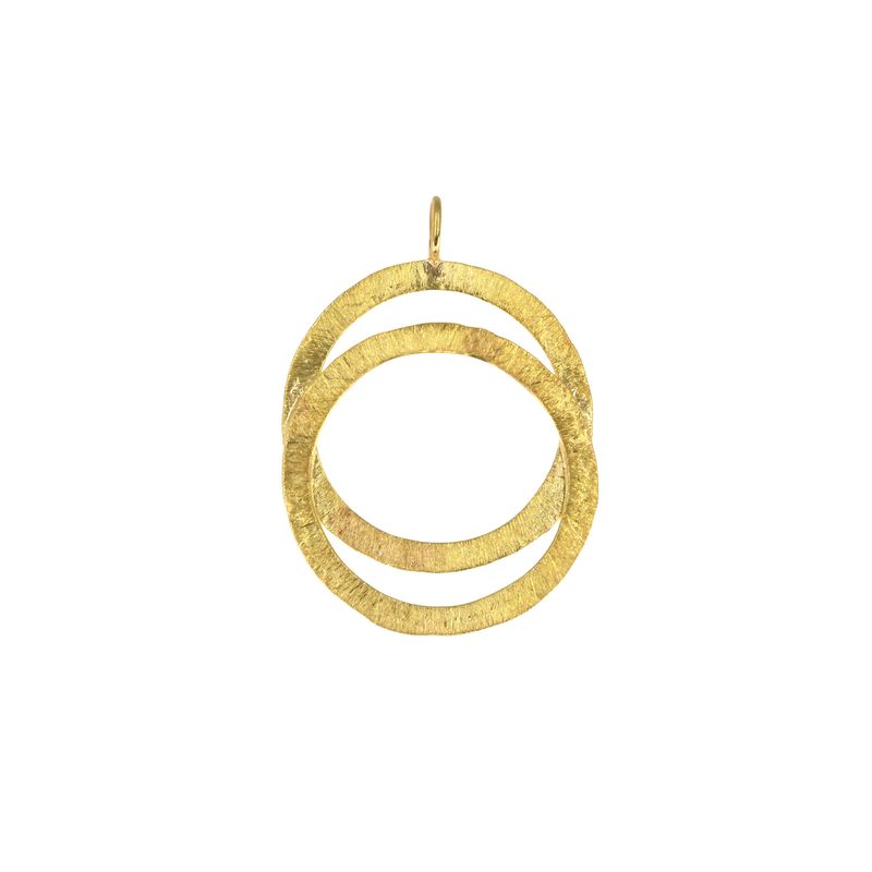 Pendentif duo d’anneaux d’or Pendentif duo d’anneaux d’or