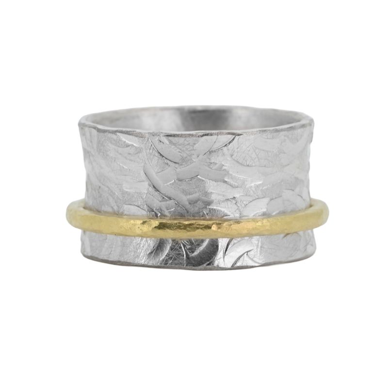 Bague argent et fil d’or Bague argent et fil d’or