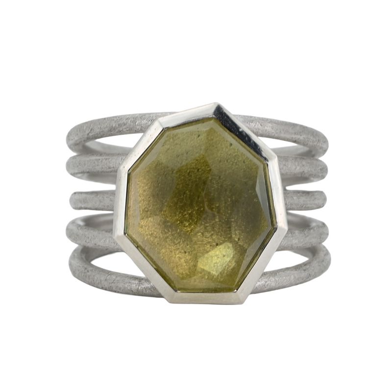 Bague argent et lemon quartz Bague argent et lemon quartz
