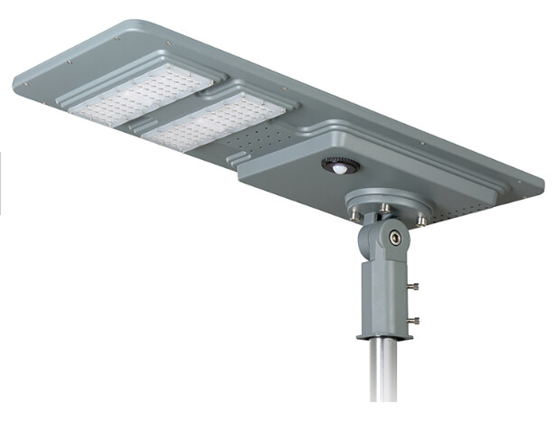 Todo en una luz de calle solar, nuevo diseño de moda 60w led de ahorro de energía
