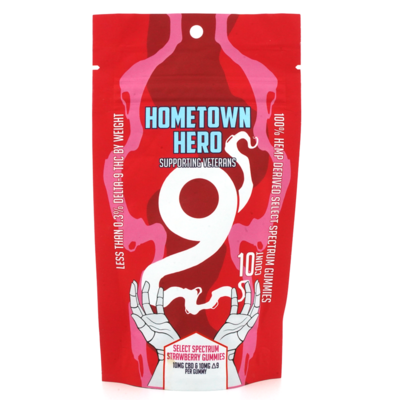 Hometown Hero ∆9 Gummies - Strawberry