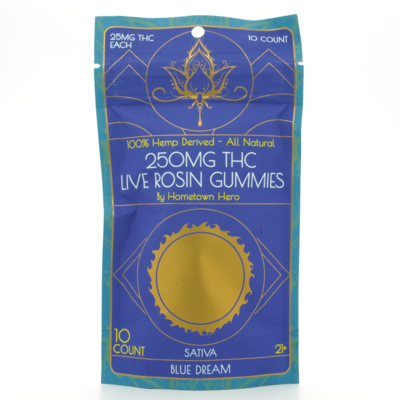 Hometown Hero ∆9 Live Rosin Gummies - Sativa Hometown Hero ∆9 Live Rosin Gummies - Sativa