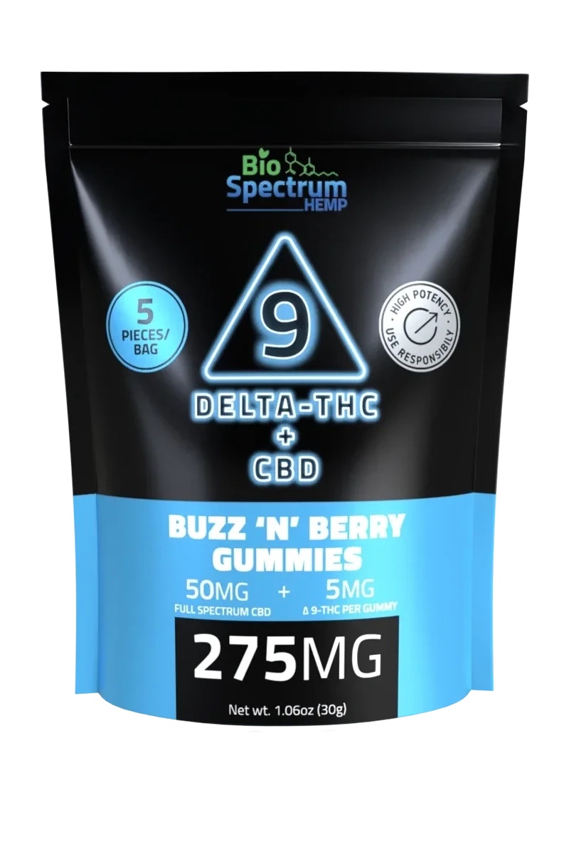 Bio Spectrum Buzz N&#39; Berry ∆9 THC and CBD 5pc