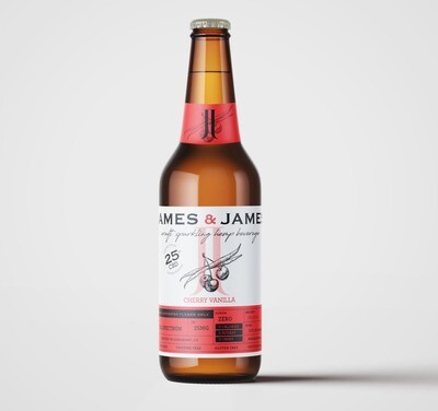 James & James Sparkling Hemp Beverage - Cherry Vanilla