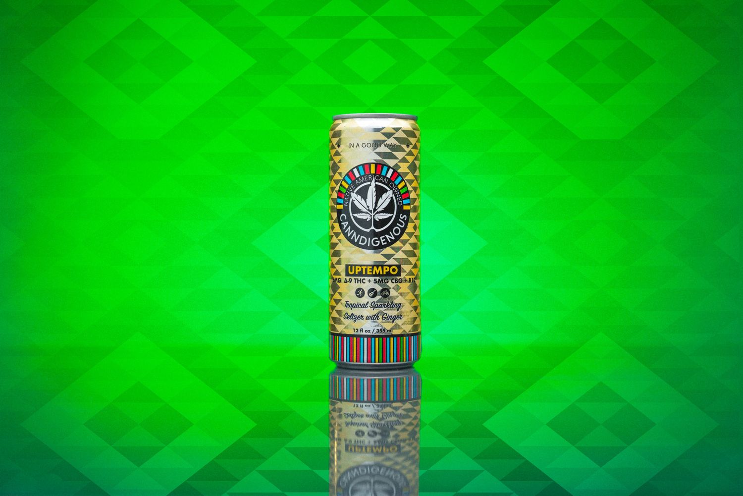 UPTEMPO - Tropical Sparkling Seltzer with Ginger - 4 pack