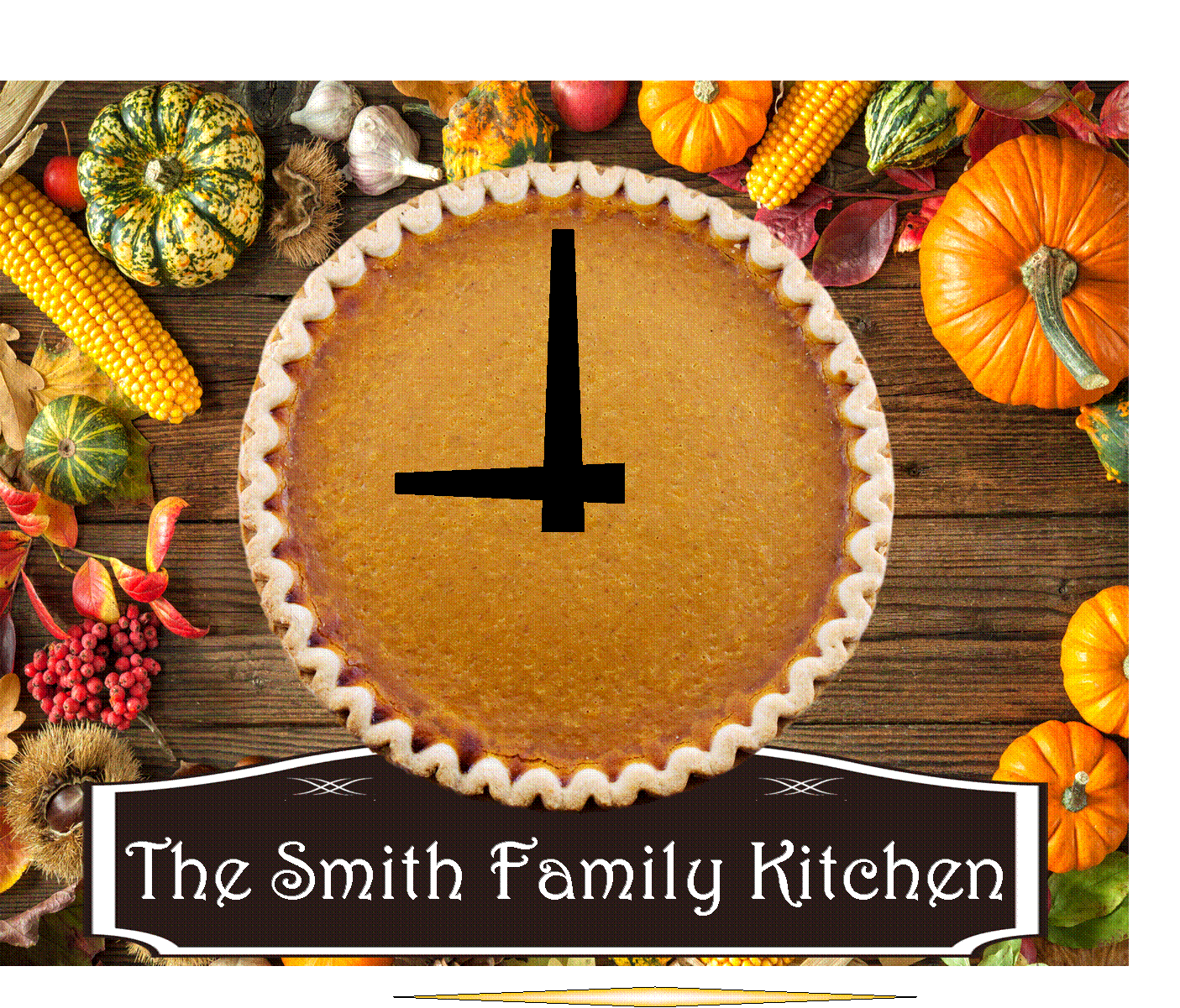Country Kitchen Pumpkin Pie 11 x 14