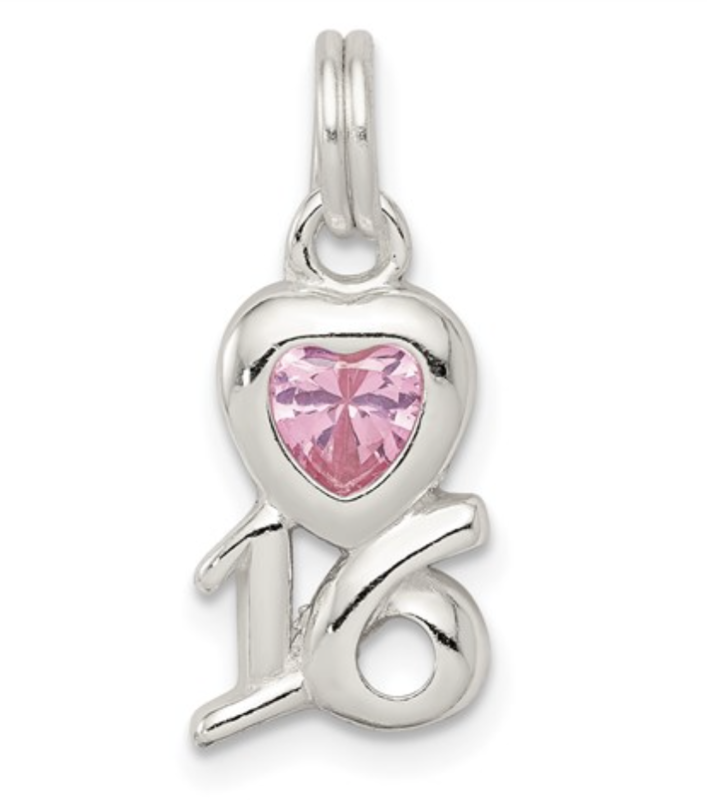 STERLING SILVER SWEET 16 CHARM STERLING SILVER SWEET 16 CHARM