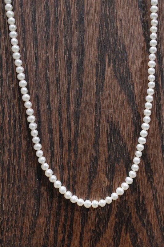 14KT YELLOW GOLD 22IN 5MM PEARL NECKLACE