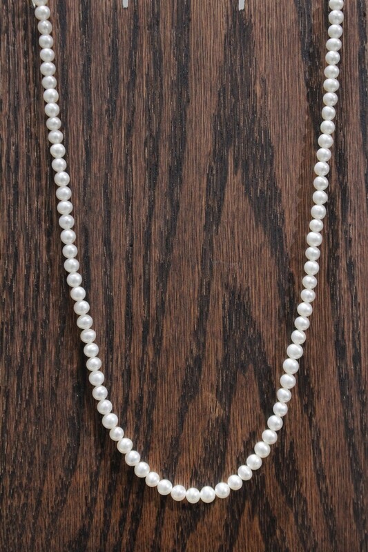 14KT YELLOW GOLD 30IN 5MM PEARL NECKLACE