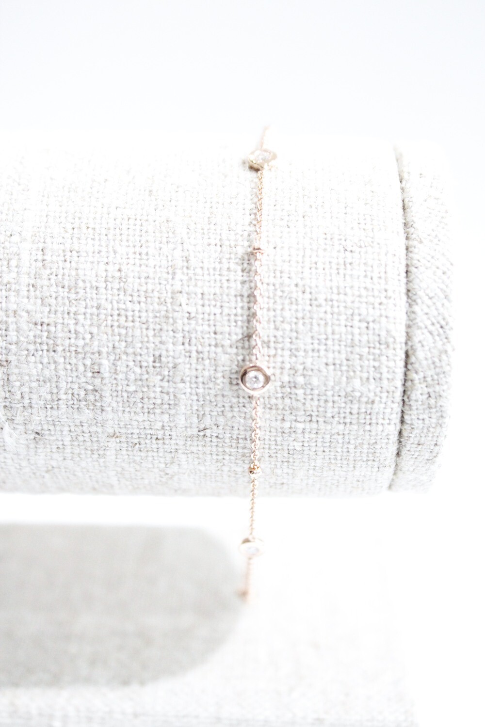 14KT ROSE GOLD .125CT DIAMOND BY THE INCH BRACELET 14KT ROSE GOLD .125CT DIAMOND BY THE INCH BRACELET