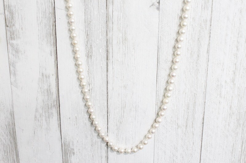 14KT YELLOW GOLD  PEARL NECKLACE 30IN