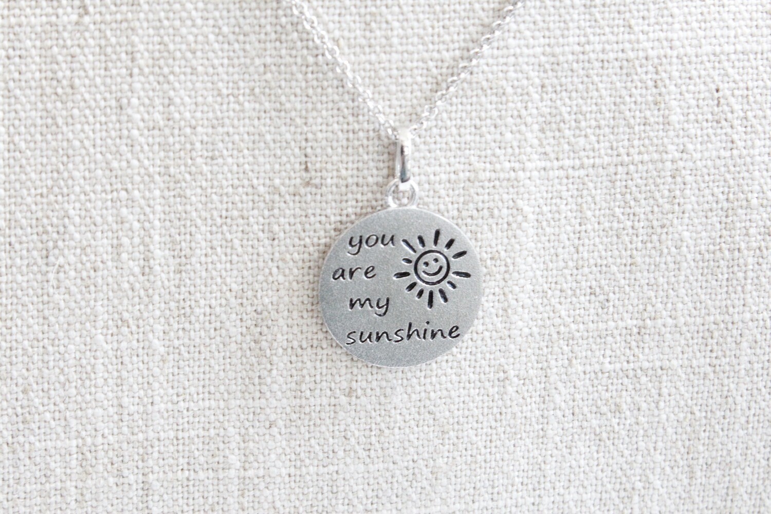 MOMMY CHIC YOU ARE MY SUNSHINE NECKLACE