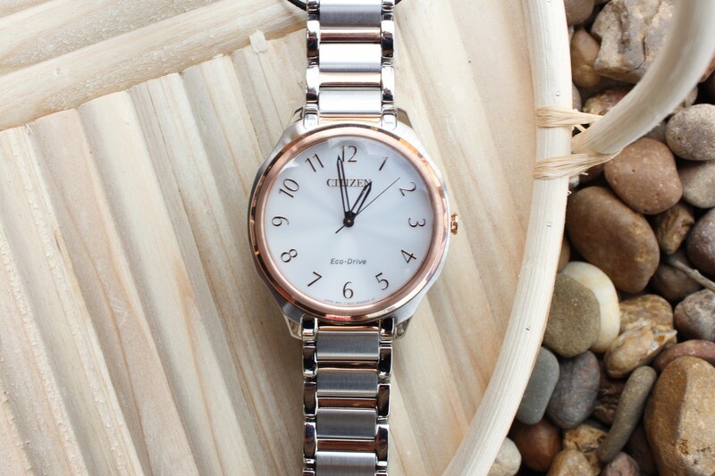 CITIZEN LDS ROSE WHITE TWO TONE