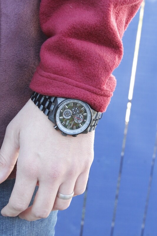Men&#39;s Eco Drive Promaster Nighthawk with Camo Face &amp; Black Stainless