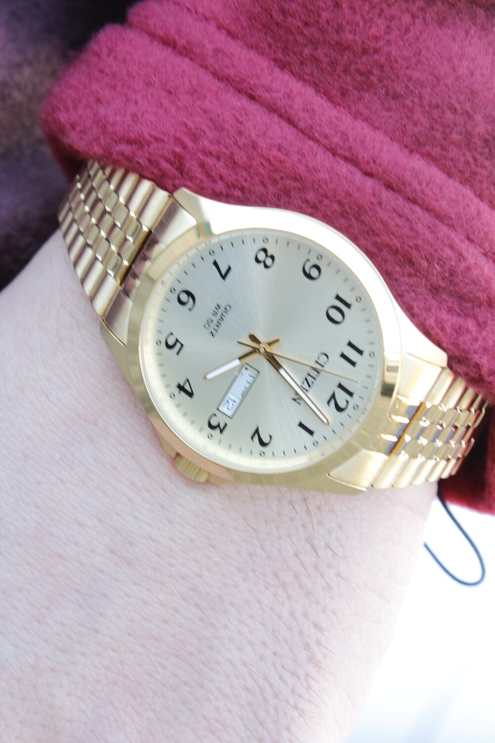 Citizen Quartz Mens Watch, Stainless Steel, Classic, Gold-Tone Citizen Quartz Mens Watch, Stainless Steel, Classic, Gold-Tone