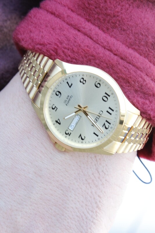 Citizen Quartz Mens Watch, Stainless Steel, Classic, Gold-Tone Citizen Quartz Mens Watch, Stainless Steel, Classic, Gold-Tone