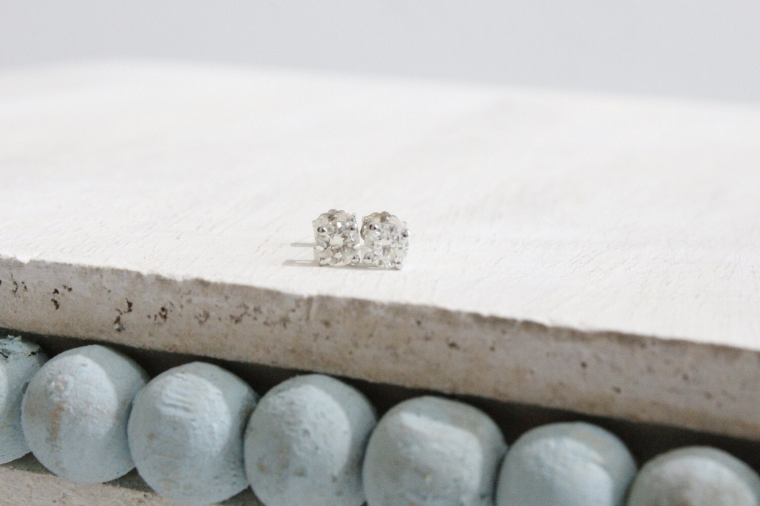 14kw .50ct Four Prong Diamond Stud Earrings 14kw .50ct Four Prong Diamond Stud Earrings