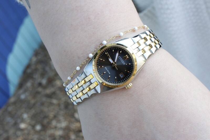 Citizen Corso Womens Two Tone Stainless Steel Bracelet Watch