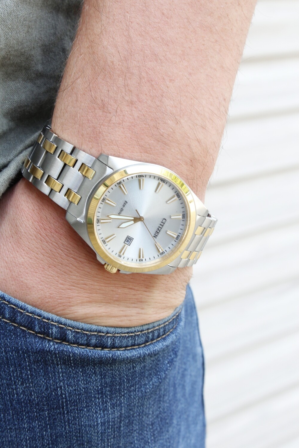 Citizen Corso Mens Two Tone Stainless Steel Bracelet Citizen Corso Mens Two Tone Stainless Steel Bracelet