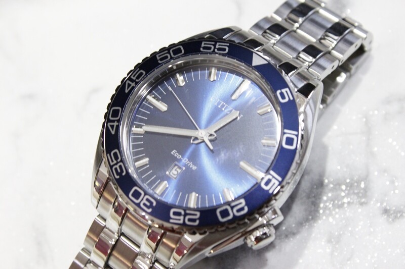 Citizen Eco-Drive Sport Luxury Carson Stainless Steel Bracelet Watch | 42mm | AW1770-53L
