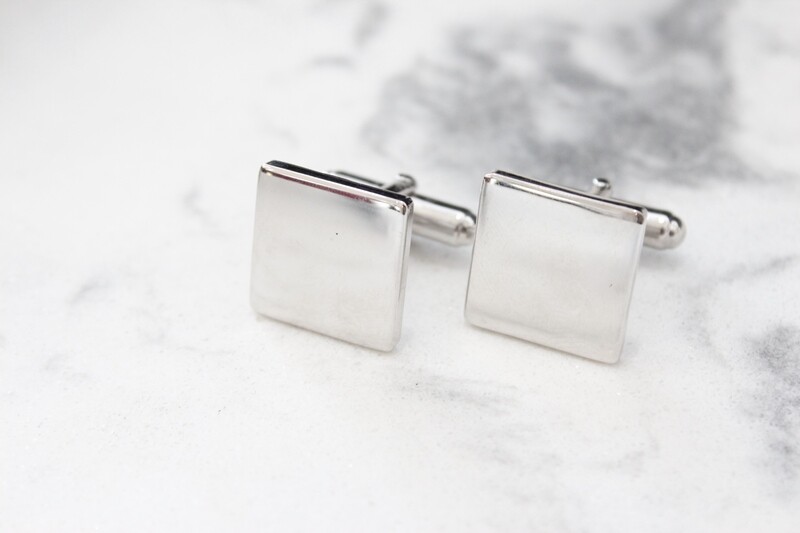Sterling Silver Square Cufflinks