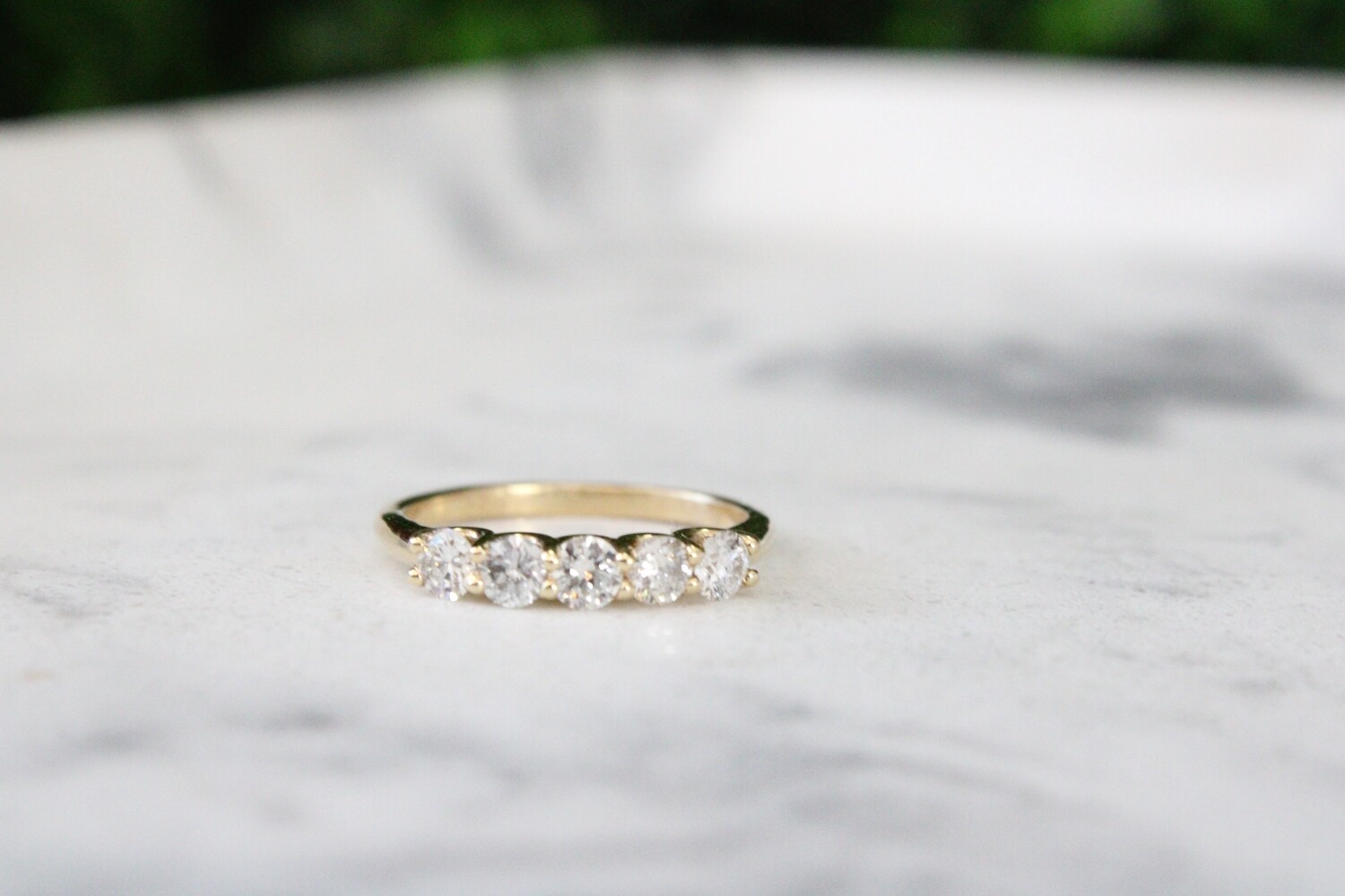14KY .71CT 5 DIA BAND