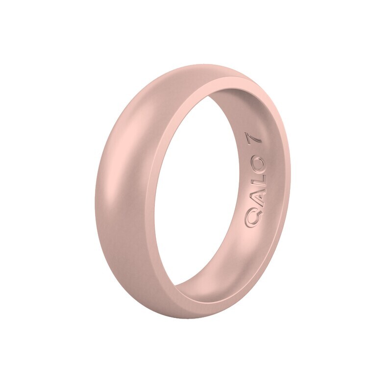 Qalo Women's Rose Gold Classic Silicone Band, Size 8 Qalo Women's Rose Gold Classic Silicone Band, Size 8