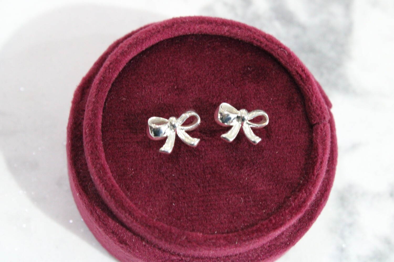 Sterling Silver Bow Earrings