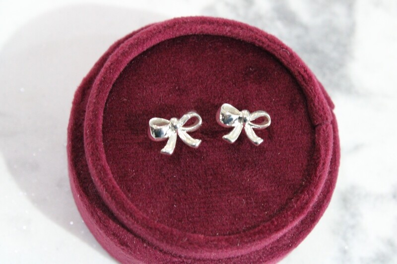 Sterling Silver Bow Earrings