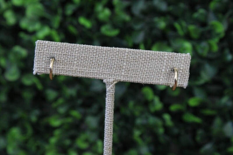 14ky Small Gold Hoop Earrings