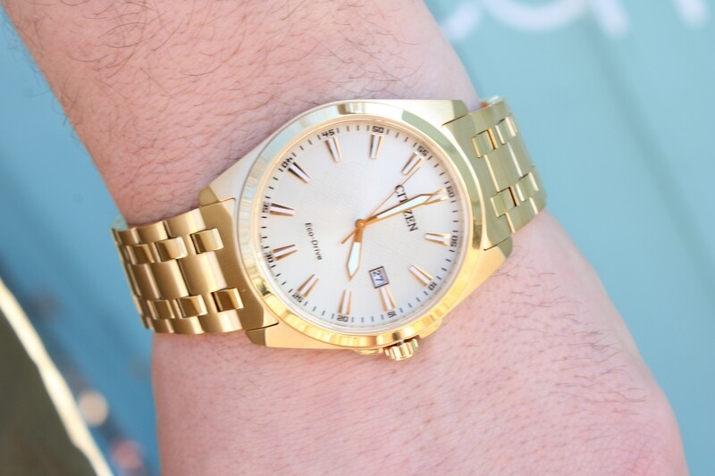 Citizen Eco-Drive Classic Peyten Champagne Dial Gold-Tone Watch | 33mm | EO1222-50P